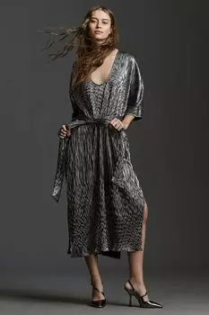 Платье Jen's Pirate Booty с ремешком и боковыми вырезами, серебряный