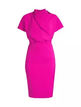 Платье Эстелла Миди Black Halo, цвет vibrant pink