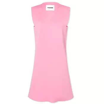 Платье Jil Sander Compact Knit Gilet, цвет Electric Pink