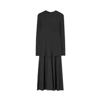Платье Jil Sander Crewneck Dress, черный