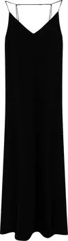 Платье Jil Sander Spaghetti Stripes Evening Dress 'Black', черный
