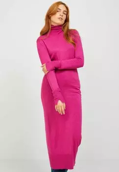 Платье JJXX JXCAT SOFT ROLL NECK, цвет festival fuchsia