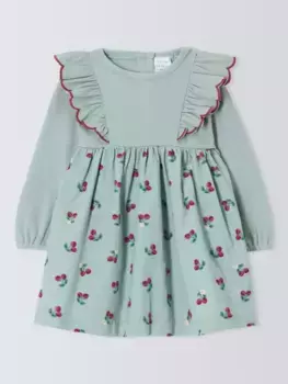 Платье John Lewis Baby Corduroy Berry Print, разноцветный