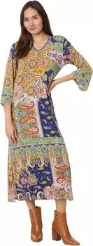 Платье Johnny Was The Janie Favorite Kimono Sleeve Tee Dress, разноцветный