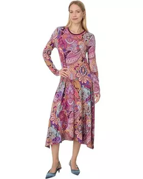 Платье Johnny Was The Janie Favorite Long Sleeve Asymmetric Knit Dre, цвет Sandalwood Pink