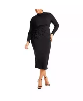 Платье Jojo большого размера, облегающее CITY CHIC, черный