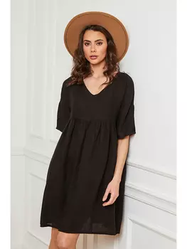 Платье Josfine Leinen Dobby, черный