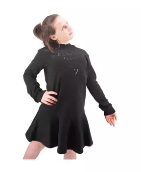 Платье Юбка с принтом логотипа Balmain, черный