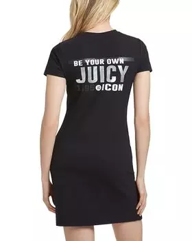 Платье Juicy Couture Overlap Hem Tee Dress, черный