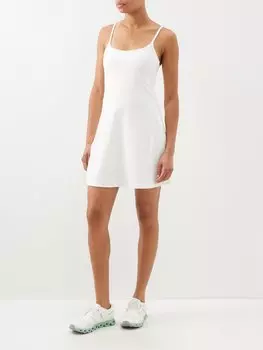 Платье juliet из джерси с овальным вырезом Girlfriend Collective, белый