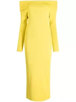 Платье Justine с открытыми плечами Alexis, желтый