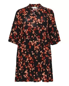 Платье KAFFE CURVE Ami, цвет Fire red/Pastel red