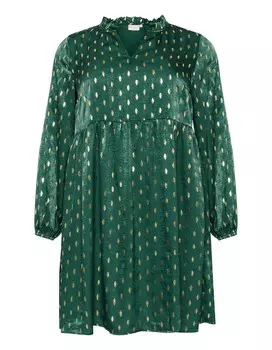 Платье KAFFE CURVE Sofia, изумрудный