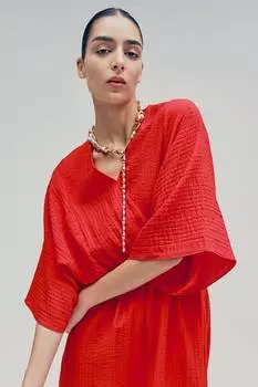 Платье-Кафтан по индивидуальному заказу H&M, красный