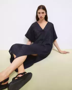 Платье-кафтан с короткими рукавами Tintoretto, цвет Antracita