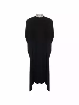 Платье-кафтан с кристаллами David Koma, черный