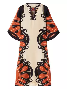 Платье-кафтан с принтом La DoubleJ, нейтральный