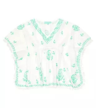 Платье-кафтан с вышивкой Baby Sharize Melissa Odabash, белый