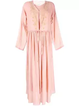Платье-кафтан с заклепками Bambah, розовый