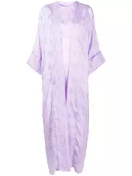 Платье-кафтан с жатым эффектом Bambah, фиолетовый