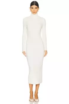 Платье кайли в рубчик 525, цвет chalk