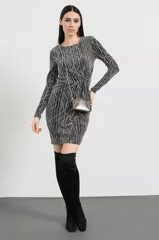 Платье Kanz с люрексом Vero Moda, черный