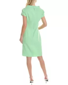 Платье-карандаш Oscar de la Renta из смесовой шерсти, зеленый