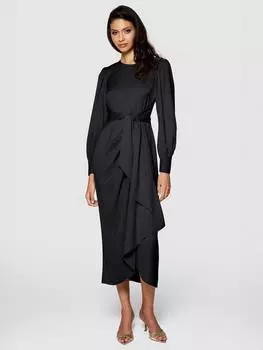 Платье-карандаш с завязками на талии Closet London, черный