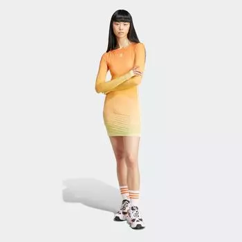 Платье-карго с 3 полосками Summer Glow adidas Originals, цвет multicolor/orange