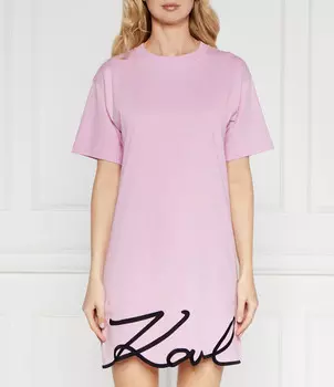 Платье Karl Lagerfeld karl signature hem dress, фиолетовый