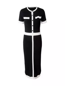 Платье Karl Lagerfeld Knitted dress Classic, черный