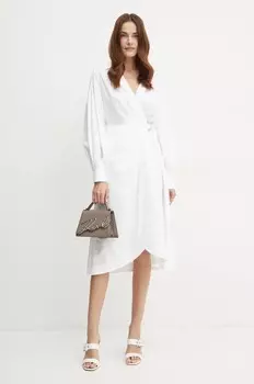 Платье Karl Lagerfeld vestito in cotone, белый