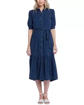 Платье Kate с рюшами NYDJ, синий