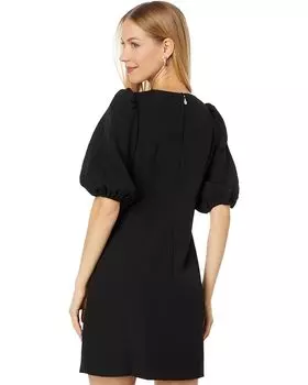 Платье Kate Spade New York Embellished Double Crepe Dress, черный