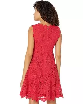 Платье Kate Spade New York Floral Lace Dress, цвет Engine Red