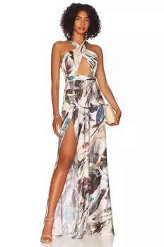 Платье Katie May Asher Gown, цвет Teal Foliage