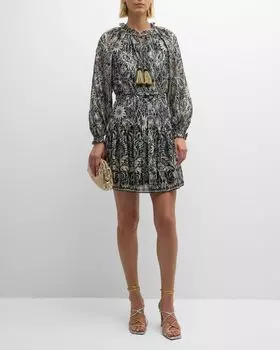 Платье Kaye с цветочным принтом и металлизированными крапинками Kobi Halperin, цвет Coast Multi
