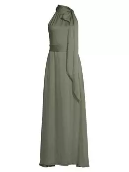 платье Kayla с завязками на вырезе Sachin & Babi, зеленый