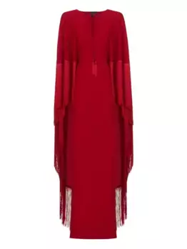 Платье-кейп с бахромой (1974 год) Taller Marmo, красный