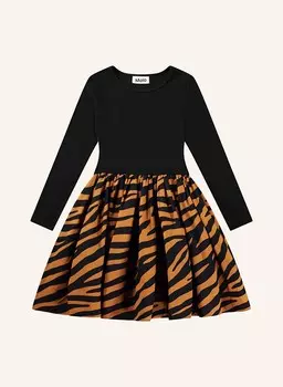 Платье кейси molo, цвет SCHWARZ/DUNKELORANGE
