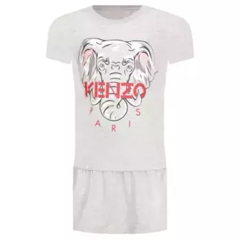 Платье Kenzo Kids, серый