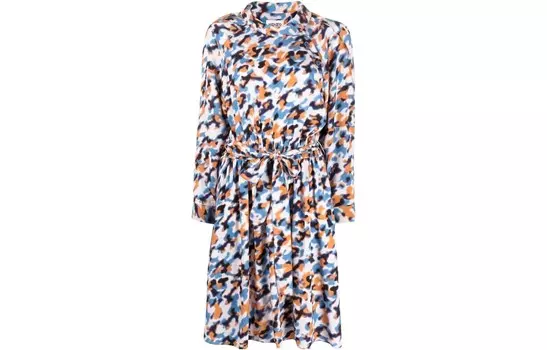 Платье Kenzo с длинными рукавами, мультиколор