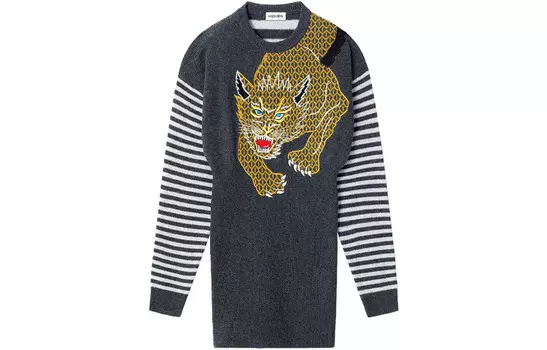 Платье Kenzo с длинными рукавами, серый