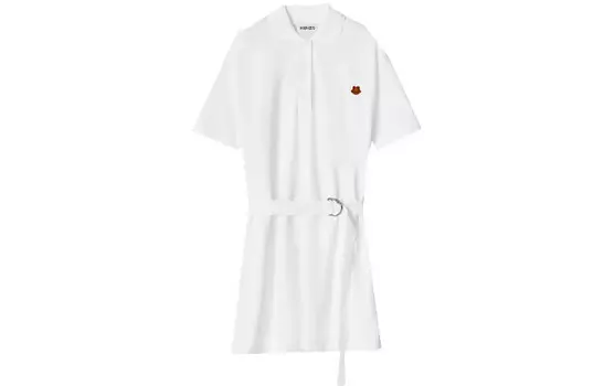 Платье Kenzo с короткими рукавами, белый