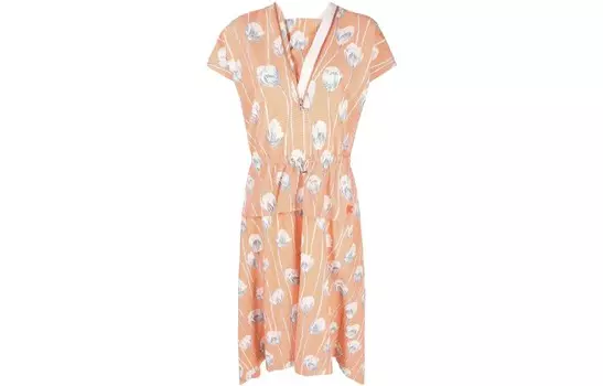 Платье Kenzo с короткими рукавами, бледно-желтый