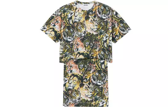 Платье Kenzo с короткими рукавами, мультиколор