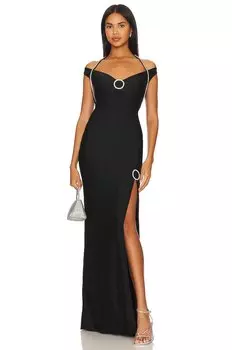 Платье Khanums X Revolve Koder Gown, черный