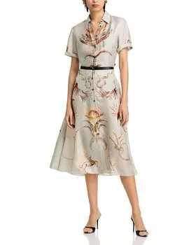 Платье Kiera из шелка Altuzarra, мультиколор