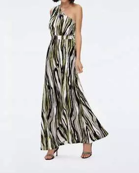 Платье Kiera в цвете «Зебра-Мист» Diane von Furstenberg, цвет zebra mist