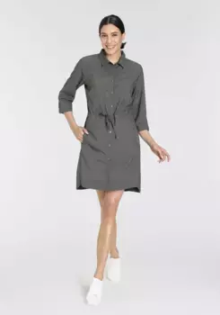 Платье Killtec в клетку, оливковый